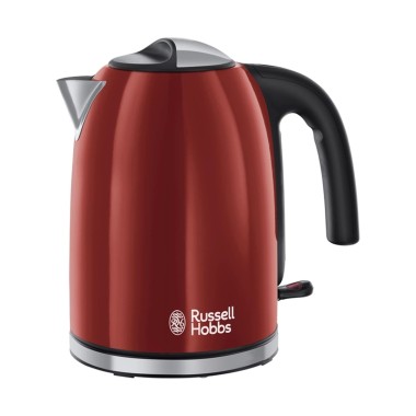 Электрический чайник, Russell Hobbs, 20412-70, Объем 1.7л, Нержавеющая сталь, Пластик, Защита от перегрева, Выключение при снятии с базы, Мощность 2400W, Красный