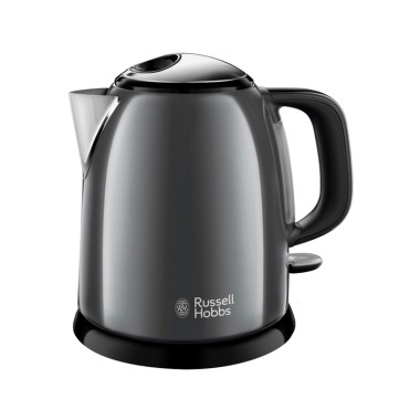 Электрический чайник, Russell Hobbs, 24993-70, Объем 1л, Нержавеющая сталь, Защита от перегрева, Выключение при снятии с базы, Мощность 2400W, Серый