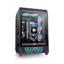 Компьютерный корпус, Thermaltake, The Tower 500 Black, CA-1X1-00M1WN-00, E-ATX/Micro-ATX/Mini-ITX/Standard-ATX, USB 3.2 (Gen 2) Type-Cx1, USB 3.0x2, HD Audio x1, Высота процессорного куллера до 180 мм, Длина VGA до 320 мм, 398*388*608мм, Без Б/П, Чёрный