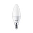 Лампа, Philips, LED Candle 5W-500lm-E14-827B35NDFR, Ecohome, Мощность 5Вт, Световой поток 500Лм, Цоколь E14, Индекс цветопередачи 80CRI, Температура 2700К, Форма лампы B35, Матовая колба, Теплый