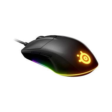 Компьютерная мышь, Steelseries, Rival 3, 62513, Игровая, Оптическая 8500 CPI, 6 кнопок, Подсветка, Проводная, USB, Чёрная