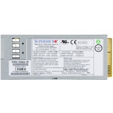Блок Питания Supermicro 1000W/1600W 1U Redundant Power Supply (PWS-1K62A-1R)