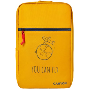 CANYON CSZ-03, cabin size backpack for 15.6'' laptop, polyester,yellow