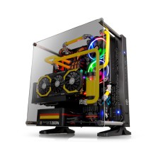 Компьютерный корпус, Thermaltake, Core P3 TG, CA-1G4-00M1WN-06, ATX/Micro ATX/Mini-ITX, 2*USB 3.0, 2*USB 2.0, HD-Audio, Количество внутренних осеков - 2*3,5 или 3*2,5, Количество внешних отсеков - 2*3,5 или 2*2,5, Высота процессорного куллера до 180 мм, Д