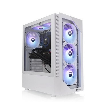 Компьютерный корпус, Thermaltake, View 200 TG ARGB, CA-1X3-00M6WN-00, ATX/Micro ATX/Mini ATX, 2*USB3.0, HD-Audio, Высота кулерного процессора 166мм, VGA 300mm, Без Б/П, 460*210*395,3мм, Белый