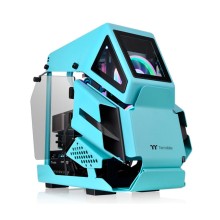 Компьютерный корпус, Thermaltake, AH T200 Turquoise, CA-1R4-00SBWN-00, Micro ATX/ Mini-ITX, USB 3.1 Type C/ 2*3.0/ 1*2.0, HD-Audio, Высота процессорного куллера до 150 мм, Длина VGA до 320 мм, 2*3.5