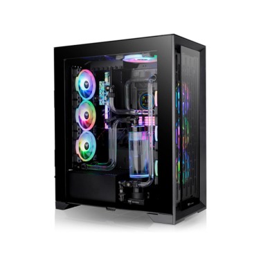 Компьютерный корпус, Thermaltake, CTE T500 TG ARGB, CA-1X8-00F1WN-01, Full Tower, USB 2*3.0/1*Type C, HD-Audio+Mic, Кулер 3*140 мм, Высота процессорного кулера до 195мм, Длина VGA до 385мм, 615*275*516мм, Без Б/П, Черный