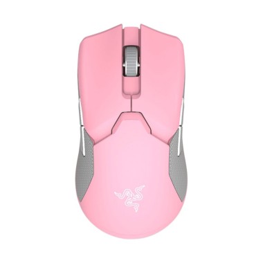 Компьютерная мышь + зарядная док-станция, Razer, Viper Ultimate & Mouse Dock - Quartz, RZ01-03050300-R3M1, Оптическая 20000dpi (сенсор Focus+), 650 IPS, 50G, 8 кнопок, Подсветка Chroma настраиваемая 16.8 млн цветов, Беспроводная, 126.7 x 66.2 x 37.8 мм, 7