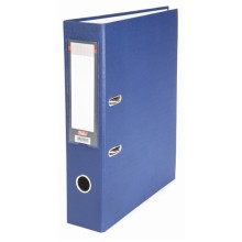 Папка-регистратор "Hatber", А4, 70мм, 480л, арочный механизм, бумвинил, синяя