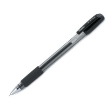 Ручка гелевая "Hatber SU-100", 0,5мм, чёрная, резиновый грип, прозрачный корпус