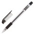 Ручка шариковая "Brauberg Max-Oil", 0,7мм, чёрная, чернила на масляной основе, резиновый грип, прозрачный корпус