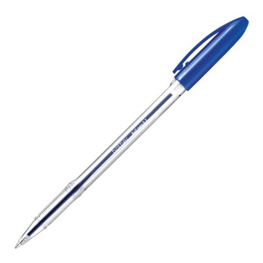 Ручка шариковая "Hatber Bit", 0,7мм, синяя, чернила на масляной основе, прозрачный корпус