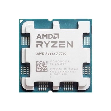 Процессор, AMD, AM5 Ryzen 7 7700, oem, 8M L2 + 32M L3, 3.8 GHz, 8/16 Core, 65 Вт, Radeon™ Graphics