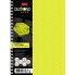 Тетрадь "Hatber", 96л, А5, клетка, 4 цветных разделителя, с линейкой, пластиковая обложка, на гребне, серия "Diamond Neon - Жёлтая"