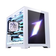 Компьютерный корпус, 1STPLAYER, SP7-EV-WH, STEAMPUNK SP7 EMOTION VIEW, ATX/M-ATX, 2*USB 3.0, Type C, Hd audio, Максимальное количество отсеков 3,5 - 2*3,5, Максимальное количество отсеков 2,5 - 2*2,5, SPCC, Закаленное стекло, 425*308*380 мм, Без Б/П, Белы