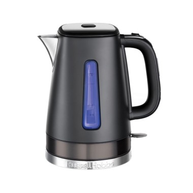 Электрочайник, Russell Hobbs, 26140-70, Мощность 2400Вт, Объем 1.7л, Нержавеющая сталь, Внутренняя подсветка, Автоотключение: при закипании, при отсутствии воды, при снятии с подставки, Черный