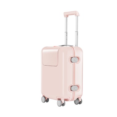 Чемодан, NINETYGO, Kids Luggage 17'', 6941413214636, Подклад, не содержащий формальдегида, Колесо с защитой от опрокидывания, Передний отсек, Детский замок, 100% Bayer Convestro Makrolon ®, 475*340*225, 26л, 2,9кг, Розовый