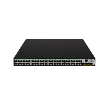 Коммутатор, H3C, LS-1850V2-52X-PWR-GL, Управляемый L2, 48 портов 10/100/1000M (PoE 370Вт, 802.3af/at), 4 порта 1000M SFP+, AC 100~240 В, -10°C ~ +55°C