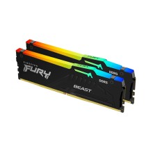 Комплект модулей памяти, Kingston, Fury Beast KF552C36BBEAK2-16 (Kit 2x8GB), DDR5, 16GB, CL36, DIMM <PC5-41600/5200MHz>