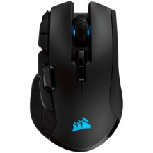 Corsair IRONCLAW RGB WIRELESS, Rechargeable Gaming Mouse with SLISPSTREAM WIRELESS Technology, Black, Backlit RGB LED, 18000 DPI, Optical (EU version), EAN:0843591075954
