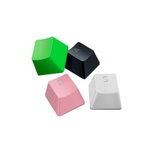 Набор сменных клавиш для клавиатуры, Razer, PBT Keycap Upgrade Set - Quartz Pink, RC21-01490300-R3M1, Пластик, Подходит для всех переключателей с крестообразной осью (Cherry-style),Англ, Розовый