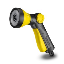 Многофункциональный распылитель, KARCHER, Пистолет для полива 2.645-266.0, 3 режима распыления:душ, точечная струя и конусная, цвет жёлто-чёрный