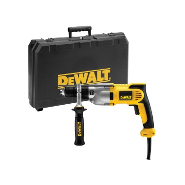 Дрель, DeWALT, DWD524KS-QS, Двухскоростная ударная дрель, 1100 Вт, 0-1250/0-3500 об/мин, БЗП, муфта, кофр.