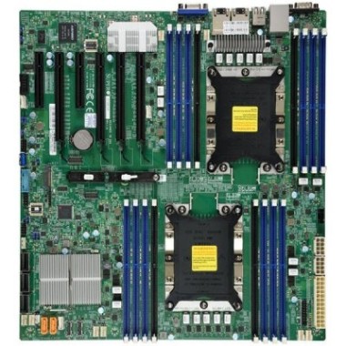 Серверная материнская плата SuperMicro X11DPi N Motherboard Dual Socket P (LGA 3647) supported, CPU TDP support 205W, 2 UPI up to 10.4 GT/s, Intel C621 controller for 14 SATA3 (6 Gbps) ports; RAID 0,1,5,10.