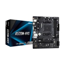 Материнская плата, ASRock, A520M-HVS (4710483932311), AM4, A520, 2xDDR4 3200, 4xSATA3, 1xM.2 (PCIe 3.0 x4 или SATA3), 1xHDMI, 1xD-Sub, 1xPCI-Ex16, 1xPCI-Ex1, mATX