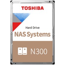 HDD NAS TOSHIBA 12TB N300 CMR (3.5'', 256MB, 7200RPM, SATA 6Gbps, RV Sensor, TBW: 180)