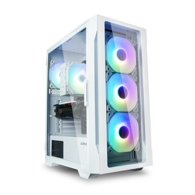 Компьютерный корпус, Zalman, i3 NEO TG White, Mid Tower, ATX / mATX / Mini-ITX, 2*USB3.0, USB2.0, 1 x Headphone Jack, 1 x Microphone Jack, 1*120 мм ARGB (зад.панель) / 3*120 мм ARGB (перед.панель), Высота процессорного куллера до 162 мм, Длина VGA до 355 