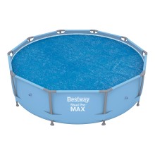 Тент солнечный для бассейнов диаметром до 305 см, BESTWAY, 58241, PE, Синий, Сумка