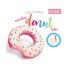 Круг для плавания Rainbow Donut 94 см, INTEX, 56265NP, Винил, 9+, Оригинальной формы, Розовый, Цветная коробка