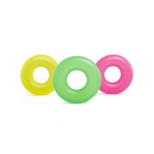 Круг для плавания Neon Frost 91см, INTEX, 59262NP, Винил, 9+, Максимальная нагрузка 60 кг., Жёлтый/Розовый/Зелёный в ассортименте, Пакет