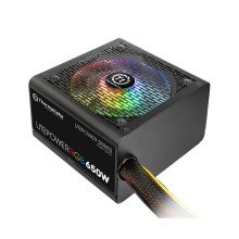 Блок питания, Thermaltake, Litepower RGB 650W, PS-LTP-0650NHSANE-1, ATX, APFC, 20+4 pin, 4+4pin, 5*Sata, 6*Molex, 2*PCI-E 6+2-pin, FDD, 1x120 мм, Подсветка RGB, Кабель питания, Чёрный