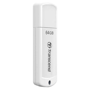 USB Флеш 64GB 2.0 Transcend TS64GJF370 белый