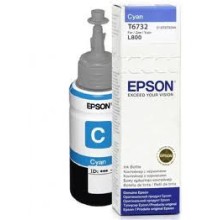 Чернила Epson C13T67324A L800/1800/810/850 голубой