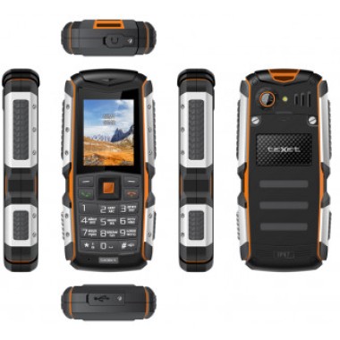 Мобильный телефон Texet TM-513R черный-оранжевый