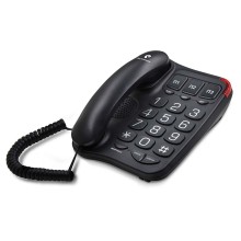 Телефон проводной Texet TX-214 черный
