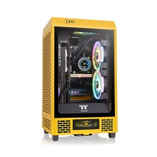 Компьютерный корпус, Thermaltake, The Tower 200 Bumblebee, CA-1X9-00S4WN-00, Mini Tower, Mini ITX, USB 3.2 (Gen 2) Type-C x 1, USB 3.0 x 2, HD Audio x 1, Количество внутренних отсеков 3,5 - 2*3,5/2*2,5, Количество внутренних отсеков 2,5- 2*2,5, Максимальн