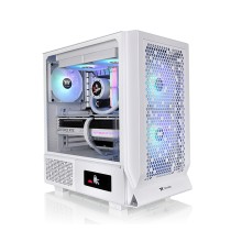 Компьютерный корпус, Thermaltake, Ceres 330 TG ARGB Snow, CA-1Y2-00M6WN-01, Mid-Tower, Mini ITX/Micro ATX/ATX/E-ATX, 2*USB 3.0, 1*USB 3.2 (Gen 2) Type-C, HD Audio/Mic, Высота процессорного куллера 185мм, Длина VGA до 370мм, 2*140мм CT140 ARGB white fan пе