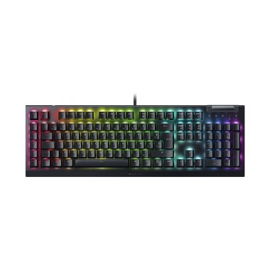 Клавиатура, Razer, BlackWidow V4 X, RZ03-04702500-R3R1, Игровая, Механические переключатели Razer Yellow Mechanical Switch, Подсветка: Razer Chroma™ RGB, 6специализированных клавиш макросов, Звукопоглощающая пена в нижней панели и между печатной платой и 