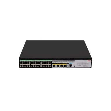 Коммутатор, H3C, LS5120V3-28S-PWR-LI-GL Switch, Управляемый L3, 24 порта 10/100/1000M (PoE 240Вт, 802.3af/at), 4 порта SFP+ 10G, AC 100~240 В, -5°C ~ +50°C, стоечный