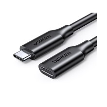 Удлинительный кабель, Ugreen, US353/10387, USB-C/M 3.1 to USB-C/F 3.1, 10 Gbps, 1 метр, Черный