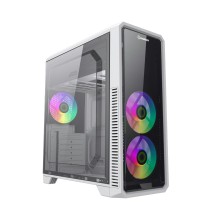 Компьютерный корпус, Gamemax, G561 FRGB-WH, 12596100052, Mid-Tower, ATX/mATX/Mini-ITX, USB3.0, 2*USB2.0, HD-Audio, 2*120см Fixed RGB Fans (перед.панель), 1*120см Fixed RGB Fans (задняя панель), Высота процессорного кулера 156мм, Длина VGA 370мм, 2*2.5/4*3