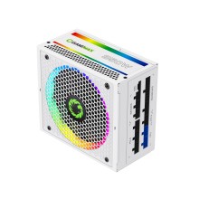 Блок питания, Gamemax, RGB850 PRO WH Gold, 214008500003, 850W, ATX, 80+ Gold, 20+4 pin, 2*4+4pin, 8*Sata, 3*Molex, 1*FDD, 3*PCI-E 6+2 pin, Modular, Вентилятор 14 см, Подсветка ARGB, Белый