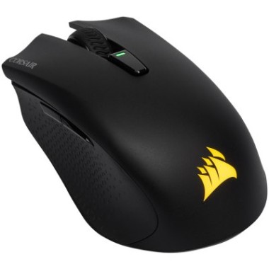 Corsair HARPOON RGB WIRELESS, Wireless Rechargeable Gaming Mouse with SLIPSTREAM Technology, Black, Backlit RGB LED, 10000 DPI, Optical (EU version), EAN:0843591080743