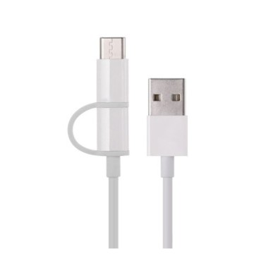 Интерфейсный кабель, Xiaomi, Micro USB and Type-C SJV4076CN/SJV4082TY 100 cm, Белый