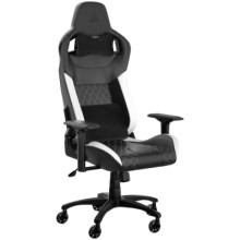 CORSAIR T1 RACE 2023 Fabric Gaming Chair - Black and White