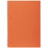Тетрадь "Hatber", 80л, А4, клетка, многоуровневая перфорация, пластиковая обложка, на гребне, серия "Line Neon - Оранжевая"